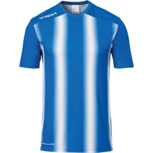 Uhlsport Stripe 2.0 Short Sleeve T-shirt Azul S Hombre