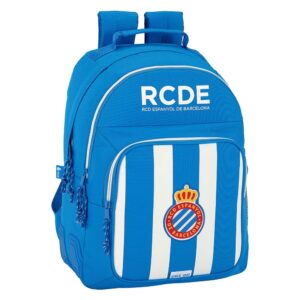 Safta Rcd Espanyol Double 20.2l Backpack Blanco,Azul