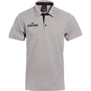 Spalding Prime Short Sleeve Polo Gris S Hombre