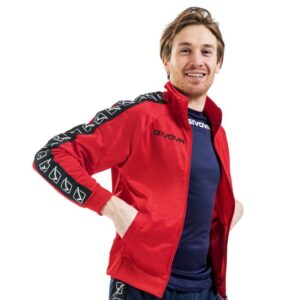 Givova Tricot Band Jacket Rojo 10-12 Years Niño