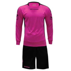 Givova Hyguana Set Negro,Rosa 10-12 Years