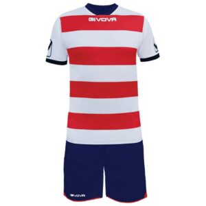 Givova Rugby Set Rojo,Blanco,Azul XL Hombre