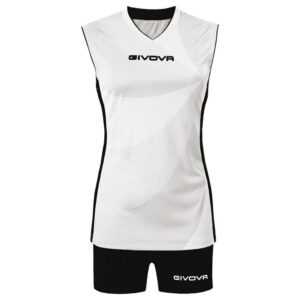 Givova Elica Set Blanco,Negro XL Mujer