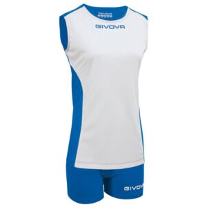 Givova Piper Set Blanco,Azul XL Mujer