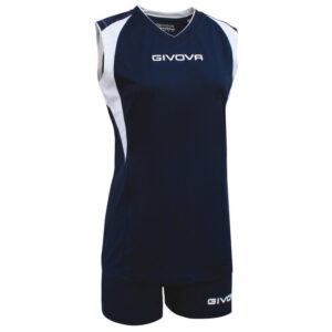 Givova Spike Set Blanco,Azul XS Mujer