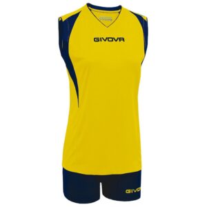 Givova Spike Set Amarillo,Azul XS Mujer