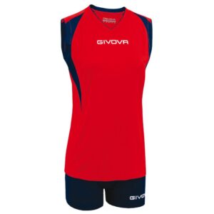Givova Spike Set Rojo,Azul XS Mujer