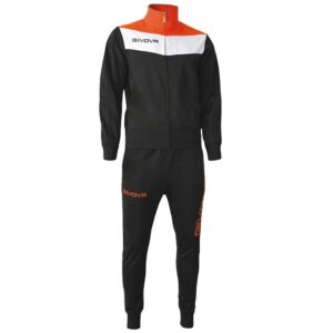 Givova Campo Fluo Track Suit Negro 6-8 Years Hombre