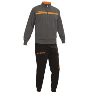 Givova One Track Suit Negro,Gris 8-10 Years Hombre