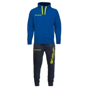 Givova King Cotone Terry Poker Track Suit Azul,Negro M Hombre