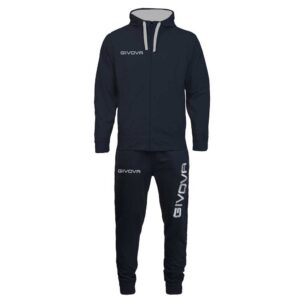 Givova King Cotone Terry Poker Track Suit Azul 10-12 Years Hombre