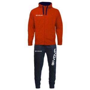 Givova King Cotone Terry Poker Track Suit Rojo,Azul 2XL Hombre