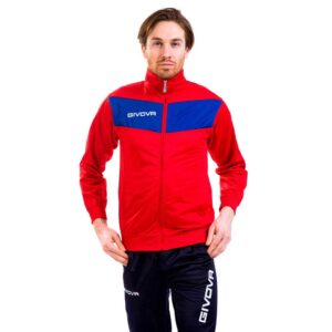 Givova Visa Track Suit Rojo,Azul 8-10 Years Hombre