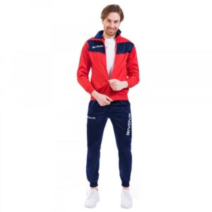 Givova Visa Track Suit Rojo,Azul 8-10 Years Hombre