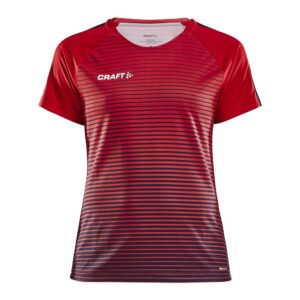 Craft Pro Control Stripe Short Sleeve T-shirt Rojo M Mujer
