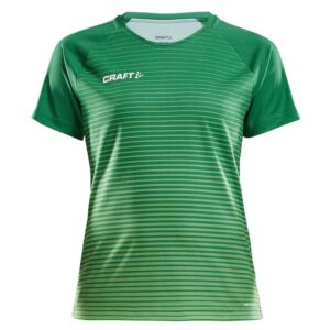 Craft Pro Control Stripe Short Sleeve T-shirt Verde M Mujer