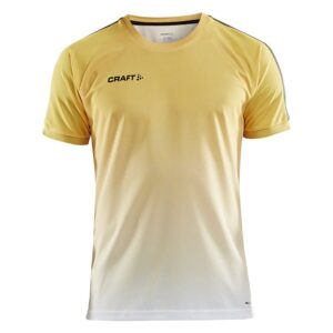 Craft Pro Control Fade Short Sleeve T-shirt Amarillo,Blanco XL Hombre
