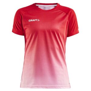 Craft Pro Control Fade Short Sleeve T-shirt Rojo,Blanco S Mujer