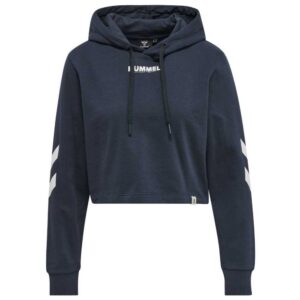 Hummel Legacy Cropped Hoodie Azul L Mujer