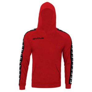 Givova Terry Band Hoodie Rojo 3XL Hombre