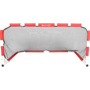 Pure2improve Foldable Soccer Goal Rojo,Blanco 120 x 60 x 60 cm