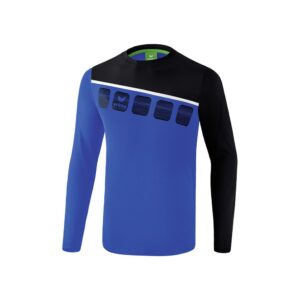 Erima Training Top 5-c Long Sleeve T-shirt Azul S Hombre