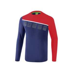 Erima Training Top 5-c Long Sleeve T-shirt Azul XL Hombre