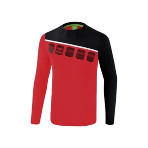 Erima Training Top 5-c Long Sleeve T-shirt Rojo XL Hombre