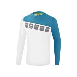 Erima Training Top 5-c Long Sleeve T-shirt Blanco M Hombre