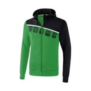 Erima Child Hooded Training Jacket Verde 152 cm Niño