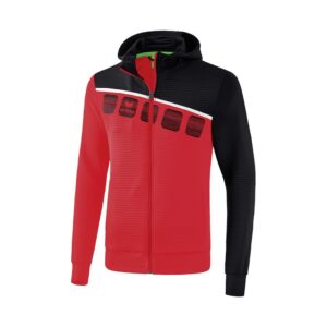 Erima Hooded Training Jacket Rojo S Hombre