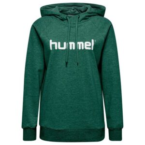 Hummel Go Logo Hoodie Verde M Mujer