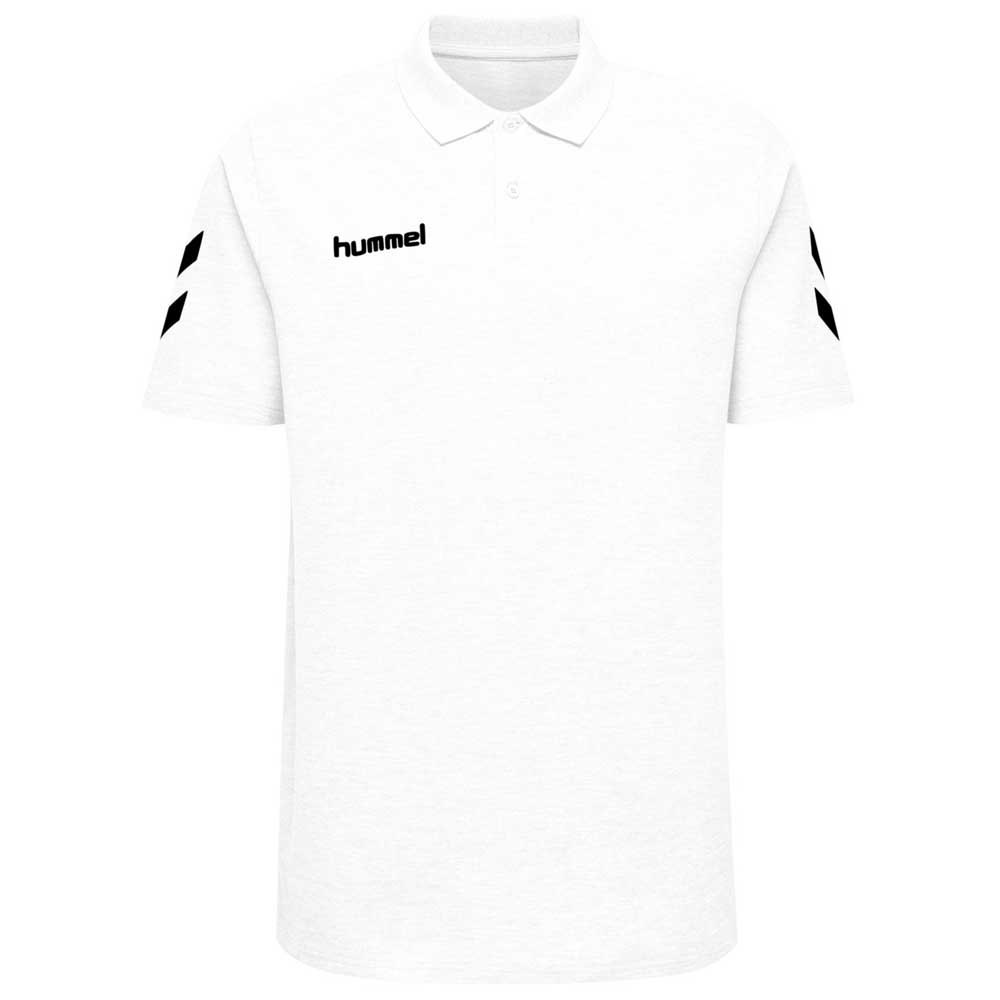 Hummel Go Cotton Short Sleeve Polo Blanco 12 Years Niño
