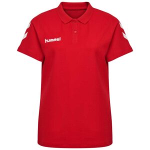 Hummel Go Cotton Short Sleeve Polo Rojo 2XL Mujer