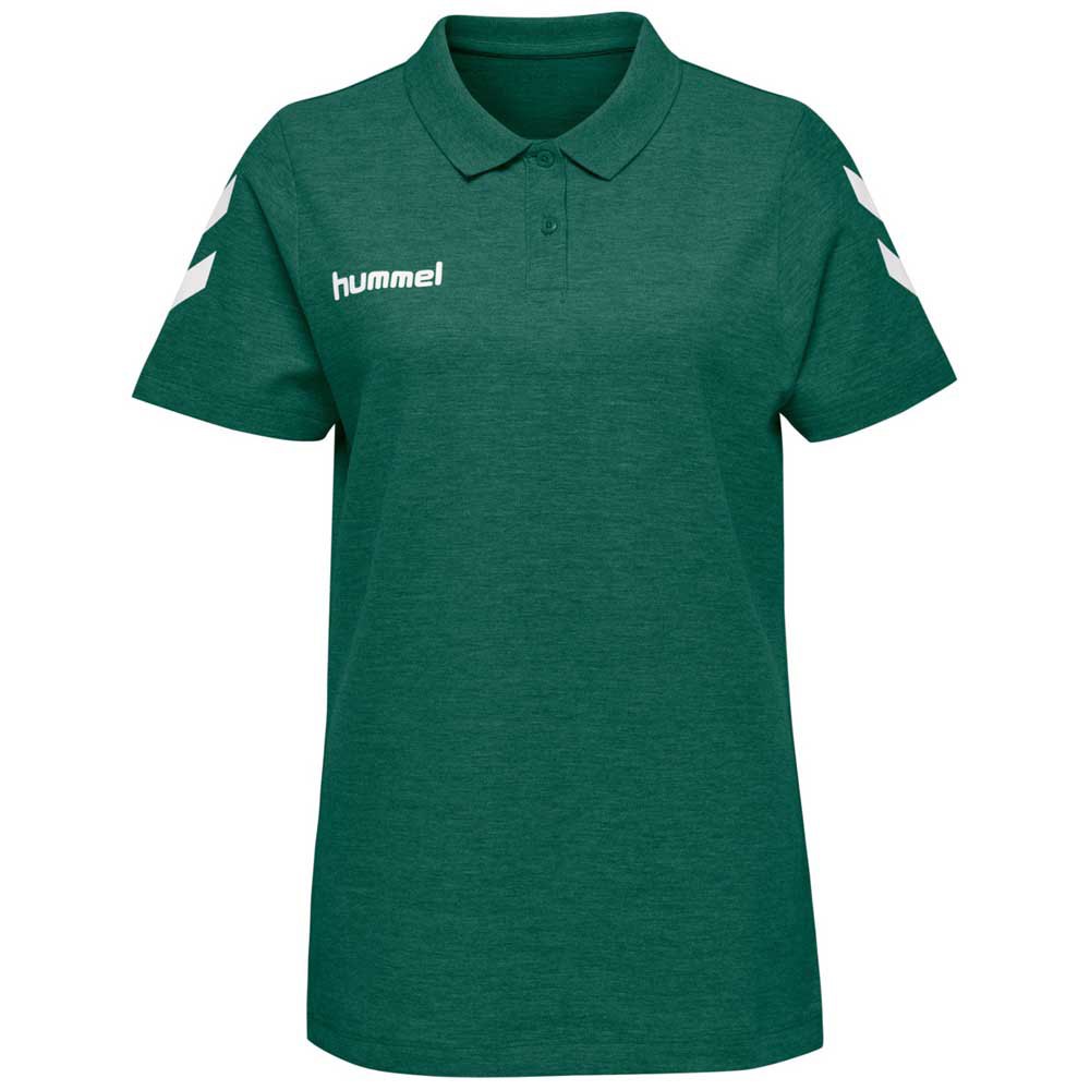 Hummel Go Cotton Short Sleeve Polo Verde XL Mujer