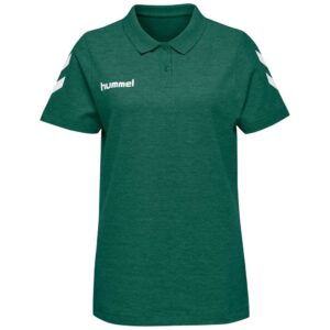Hummel Go Cotton Short Sleeve Polo Verde 2XL Mujer