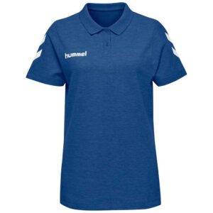 Hummel Go Cotton Short Sleeve Polo Azul XL Mujer