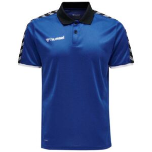 Hummel Authentic Functional Short Sleeve Polo Azul M Hombre