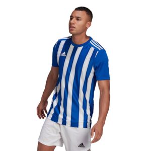 Adidas Striped 21 Short Sleeve T-shirt Blanco,Azul S Hombre