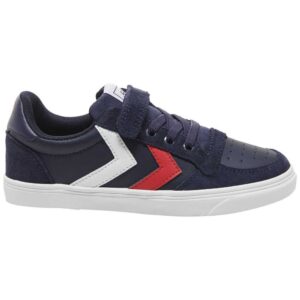 Hummel Slimmer Stadil Leather Low Shoes Azul EU 35
