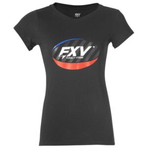 Force Xv Ovale Short Sleeve T-shirt Negro XL Mujer