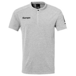 Kempa Status Short Sleeve Polo Gris 3XL Hombre