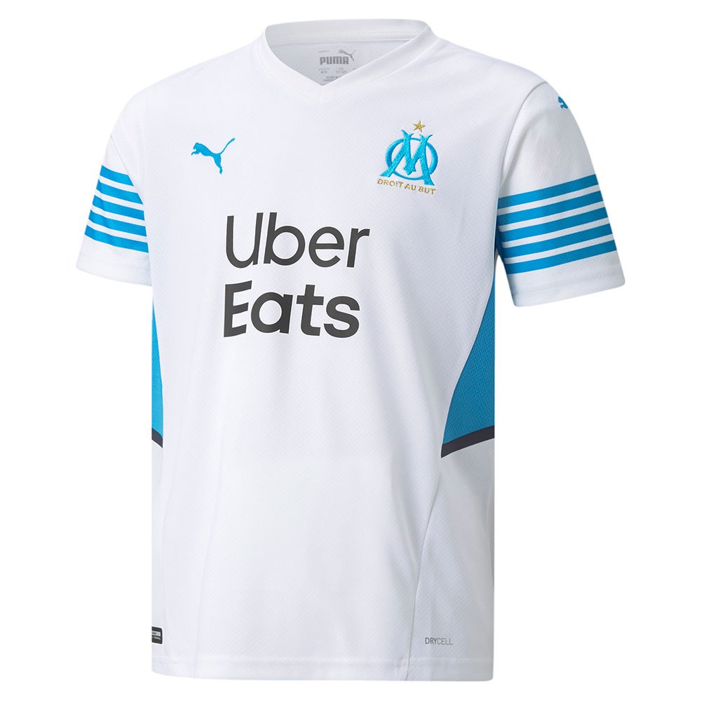 Puma Olympique Marseille Home 21/22 Junior T-shirt Blanco 5-6 Years