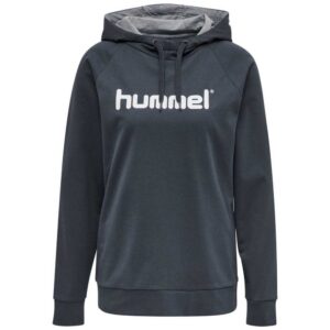 Hummel Go Cotton Logo Hoodie Gris XS Mujer