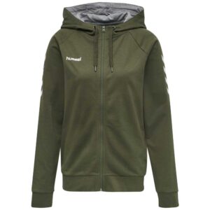 Hummel Go Cotton Full Zip Sweatshirt Verde L Mujer