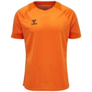 Hummel Lead Poly Short Sleeve T-shirt Naranja L Hombre