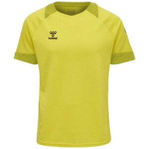 Hummel Lead Poly Short Sleeve T-shirt Amarillo L Hombre