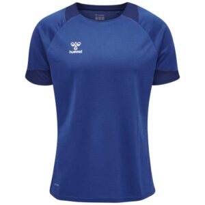 Hummel Lead Poly Short Sleeve T-shirt Azul M Hombre