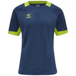 Hummel Lead Poly Short Sleeve T-shirt Azul L Hombre