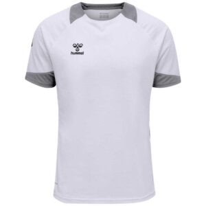 Hummel Lead Poly Short Sleeve T-shirt Blanco M Hombre